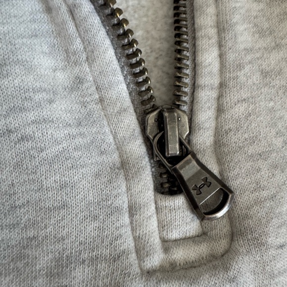 Under Armour Gray Notre Dame  Zip-Up Sweater - Picture 6 of 6